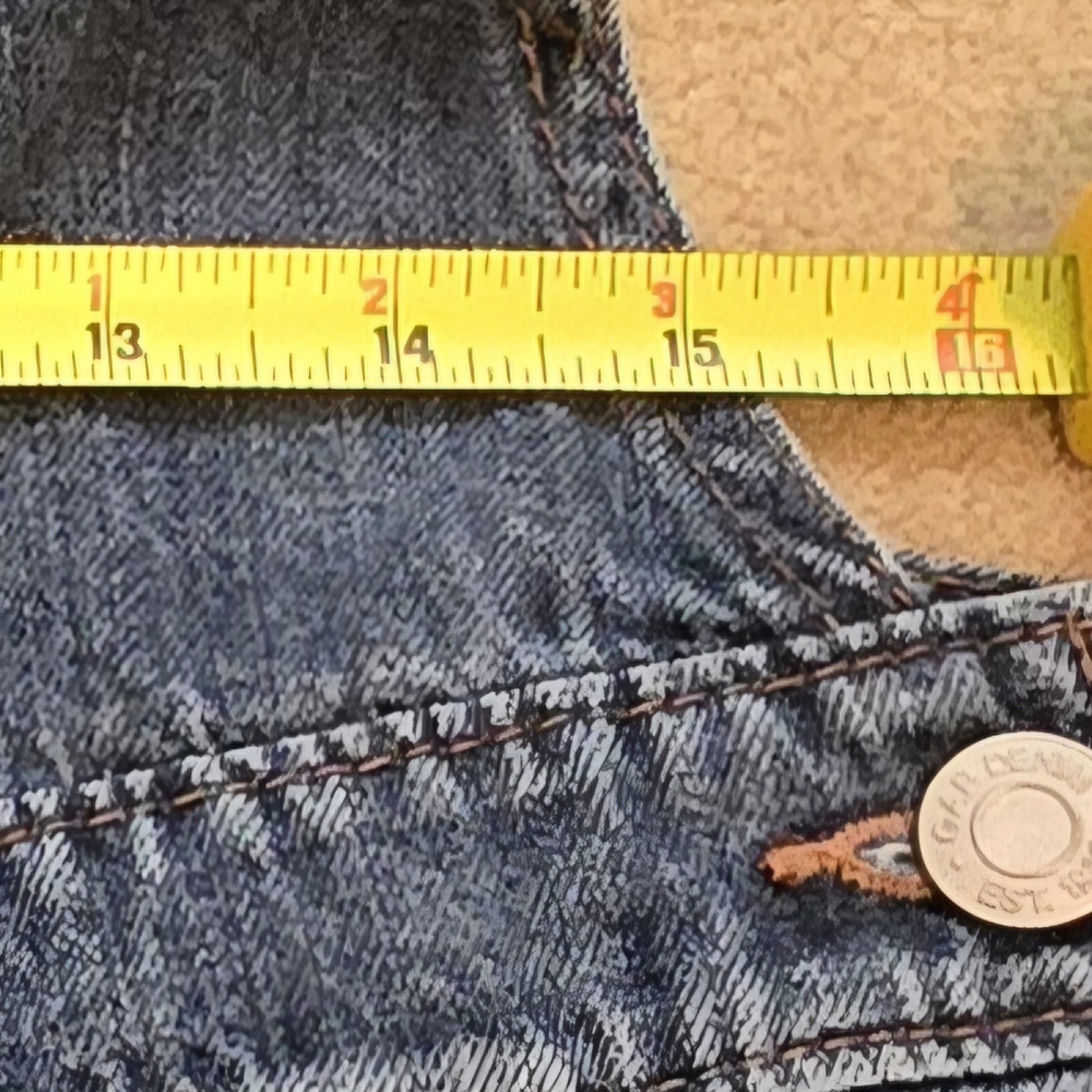 GAP Women's Blue Denim Overalls - Picture 3 of 5
